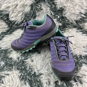 Columbia Kids Unisex Omni-Grip Waterproff Purple Sneakers Size 2